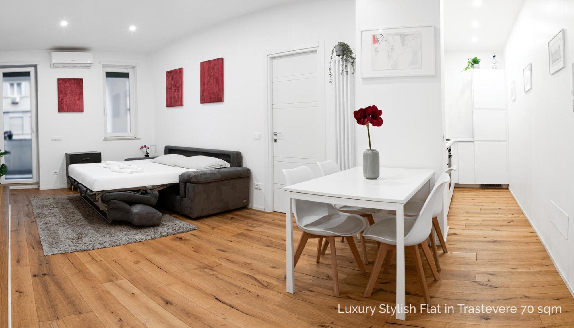 La Dolce Vita - Luxury Stylish Flats In Trastevere 70-90Sqm Rome Bagian luar foto
