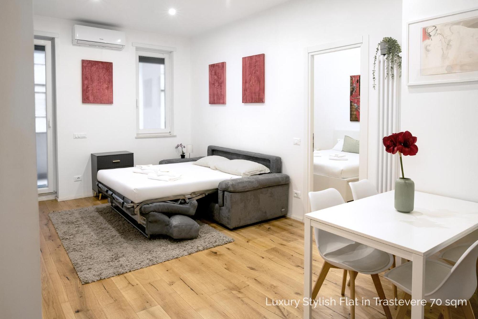 La Dolce Vita - Luxury Stylish Flats In Trastevere 70-90Sqm Rome Bagian luar foto
