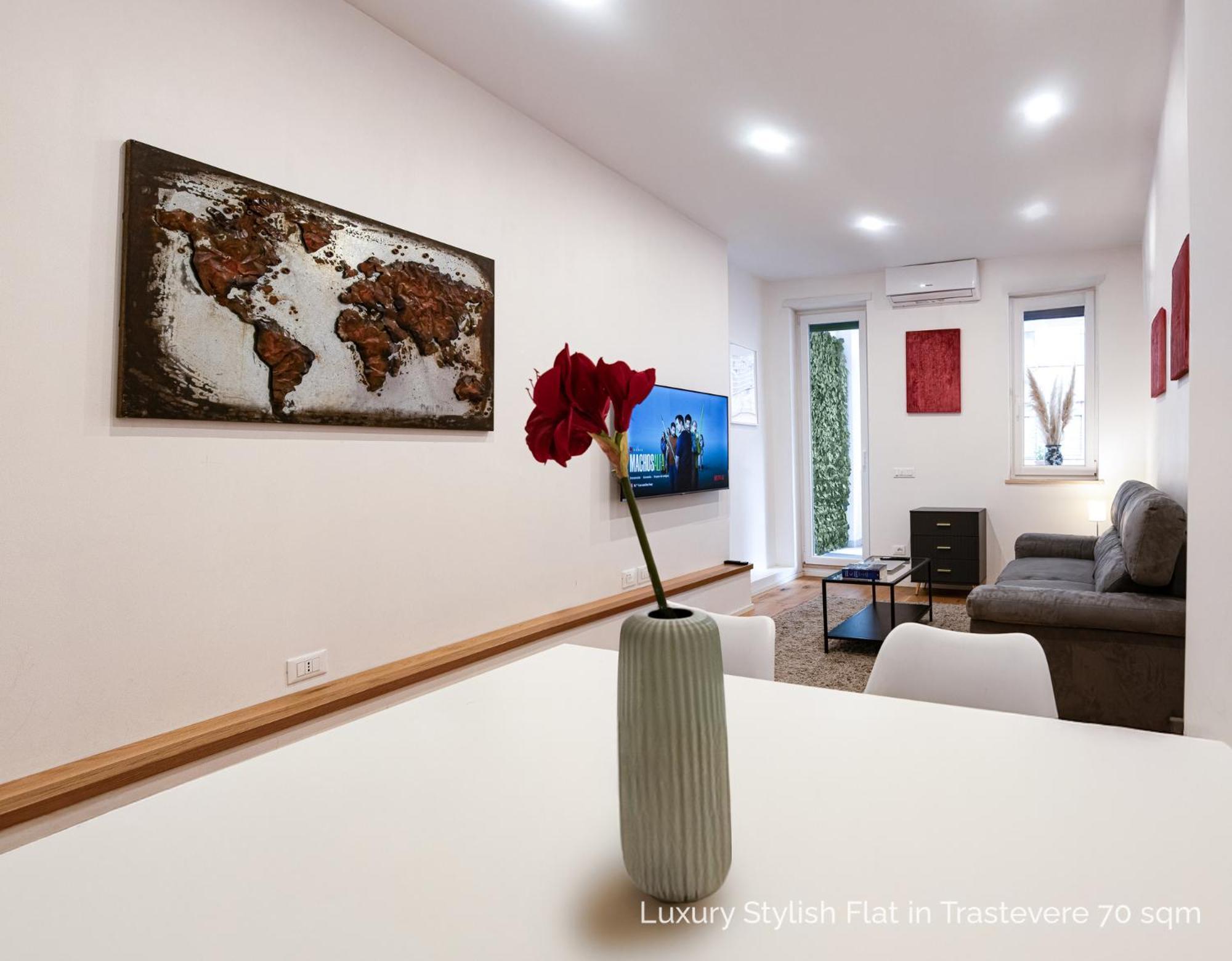 La Dolce Vita - Luxury Stylish Flats In Trastevere 70-90Sqm Rome Bagian luar foto