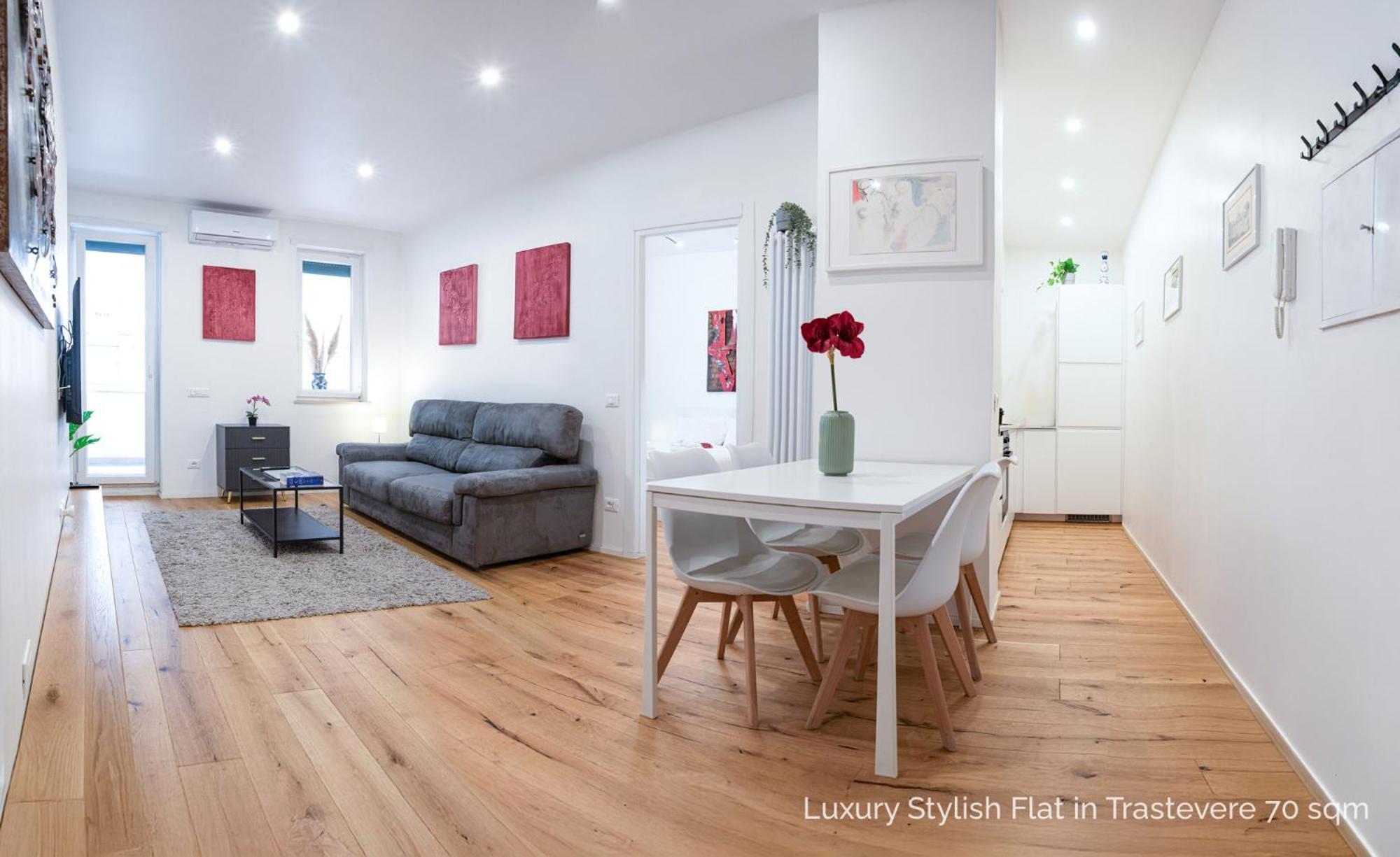 La Dolce Vita - Luxury Stylish Flats In Trastevere 70-90Sqm Rome Bagian luar foto